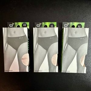 Set of (3) NIB Boody Midi-Briefs - Nude color, Size XS